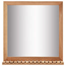 badeværelsespejl 60 x 12 x 62 cm massivt valnøddetræ