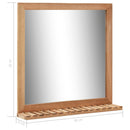 badeværelsespejl 60 x 12 x 62 cm massivt valnøddetræ