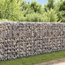 gabionvæg galvaniseret stål 450 x 30 x 100 cm