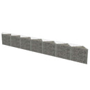 gabionvæg 450x30x50 cm galvaniseret stål