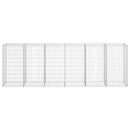gabionvæg med dæksler galvaniseret stål 300 x 50 x 100 cm