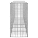 gabionvæg med dæksler galvaniseret stål 300 x 50 x 100 cm