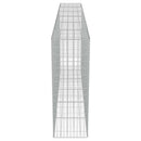 gabionvæg med dæksler galvaniseret stål 300 x 50 x 150 cm