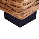 3-personers havesofa naturligt rattan