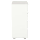 kommode 60x35x80 konstrueret træ hvid højglans