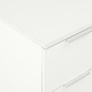 kommode 60x35x80 konstrueret træ hvid højglans