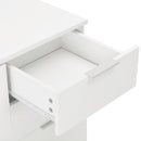skænk 71 x 35 x 80 cm konstrueret træ hvid højglans