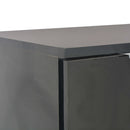 skænk 107x35x80,5 cm sort højglans