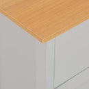 skænk 112x35x81 cm grå