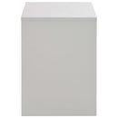 toiletbord med spejl og skammel 104x45x131 cm grå