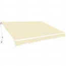foldemarkise manuel betjening 600 cm cremefarvet