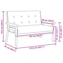 2-personers sofa kunstlæder sort
