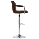 barstole 2 stk. stof brun