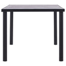 spisebord 180x90x75 cm MDF sort og betongrå