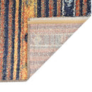 gulvtæppe 160 x 230 cm PP blå og orange