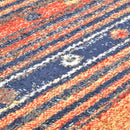 gulvtæppe 160 x 230 cm PP blå og orange
