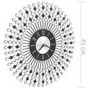 vægur metal 43 cm sort