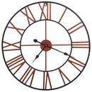 vægur 58 cm metal rød