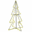lysende juletræ 78x120 cm 160 LED'er indendørs/udendørs