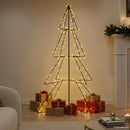 lysende juletræ 115x150 cm 240 LED'er indendørs/udendørs