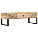 sofabord 110 x 50 x 38 cm massivt mangotræ