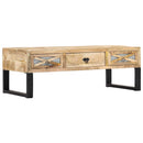 sofabord 110 x 50 x 38 cm massivt mangotræ