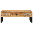 sofabord 110 x 50 x 38 cm massivt mangotræ