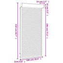 Rullegardin Hvid 100 x 210 cm Aluminium og Polyurethan