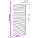 Rullegardin Antracit 110 x 220 cm Aluminium og Polyurethan