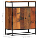 sideskab 60x35x76 cm massivt genbrugstræ og stål