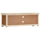 tv-skab 120x30x40 cm massivt genbrugstræ og stål