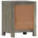 sengebord 40x30x50 cm massivt mangotræ grå