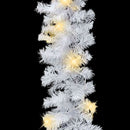 juleguirlande med LED-lys 10 m hvid