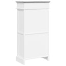 skoskab 50 x 28 x 98 cm kejsertræ grå