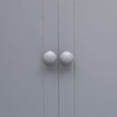 badeværelsesskab 46x24x116 cm kejsertræ grå