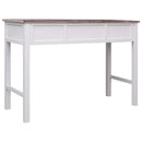 skrivebord 110 x 45 x 76 cm træ brun