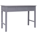 skrivebord 110 x 45 x 76 cm træ grå