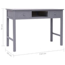 skrivebord 110 x 45 x 76 cm træ grå