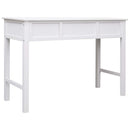 skrivebord 110 x 45 x 76 cm træ hvid
