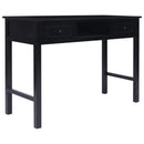 skrivebord 110 x 45 x 76 cm træ sort