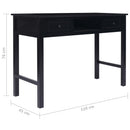 skrivebord 110 x 45 x 76 cm træ sort