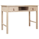 skrivebord 110 x 45 x 76 cm træ naturfarvet
