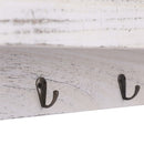 vægmonteret knagerække 50 x 10 x 23 cm træ hvid