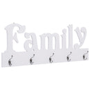 vægophængt knagerække FAMILY 74 x 29,5 cm