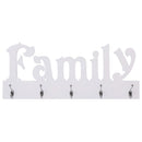 vægophængt knagerække FAMILY 74 x 29,5 cm
