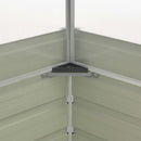 drivhus 100 x 100 x 85 cm galvaniseret stål brun