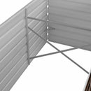 hævet plantekasse 240x80x45 cm galvaniseret stål brun