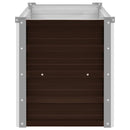 hævet plantekasse 100x40x45 cm galvaniseret stål brun