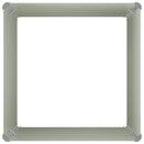 hævet plantekasse 100x100x77 cm galvaniseret stål antracitgrå