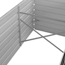 hævet plantekasse 240x80x77 cm galvaniseret stål antracitgrå